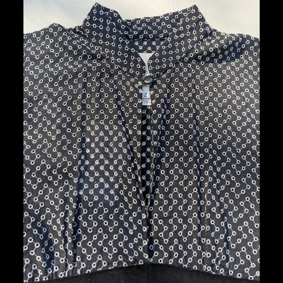 MASON by MICHELLE MASON Black Eyelet Lace & Velvet Swing 50s Look Midi Dress Sz2 - Picture 7 of 12